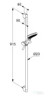Kludi DIVE X rudas zuhanyszett (90 cm) 3 funkciós kézi zuhannyal,króm 6993005-00