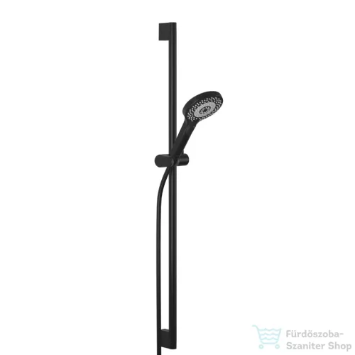 Kludi DIVE X rudas zuhanyszett (90 cm) 3 funkciós kézi zuhannyal, matt fekete 6993039-00