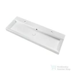 Marmy SAVONA 125x45 öntött márvány mosdó 2 csaplyuk