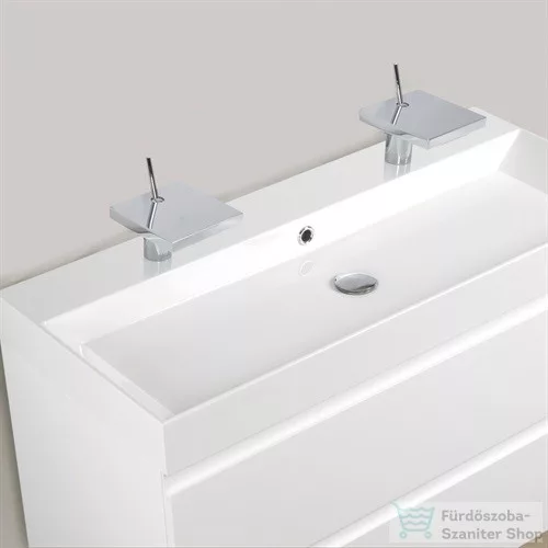 Marmy SAVONA 125x45 öntött márvány mosdó 2 csaplyuk