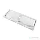 Marmy SAVONA 125x45 öntött márvány mosdó 2 csaplyuk