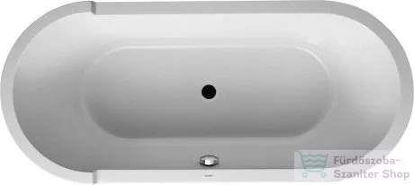Duravit Starck 180x80 ovális fürdőkád, beépíthető változat, két háttámlával 700009000000000 ( 700009 )