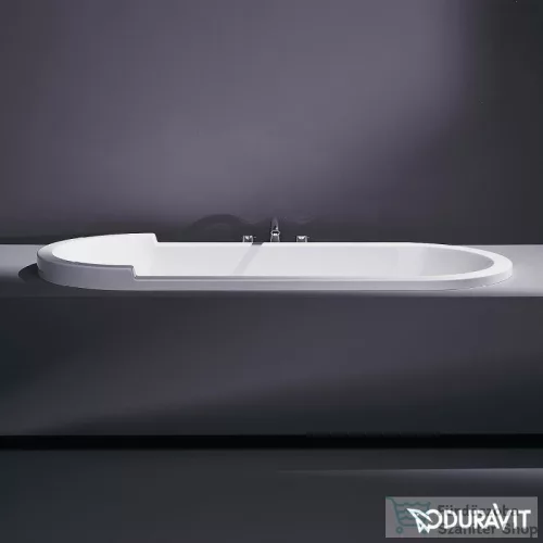 Duravit Starck 180x80 ovális fürdőkád, beépíthető változat, két háttámlával 700009000000000 ( 700009 )