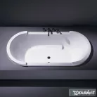 Duravit Starck 190x90 ovális fürdőkád, beépíthető változat, két háttámlával 700011000000000 ( 700011 )
