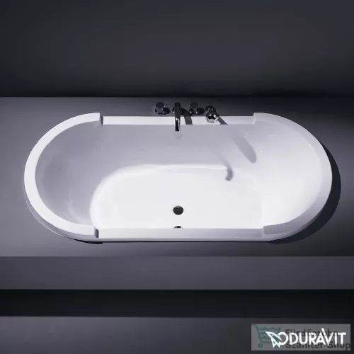 Duravit Starck 190x90 ovális fürdőkád, beépíthető változat, két háttámlával 700011000000000 ( 700011 )