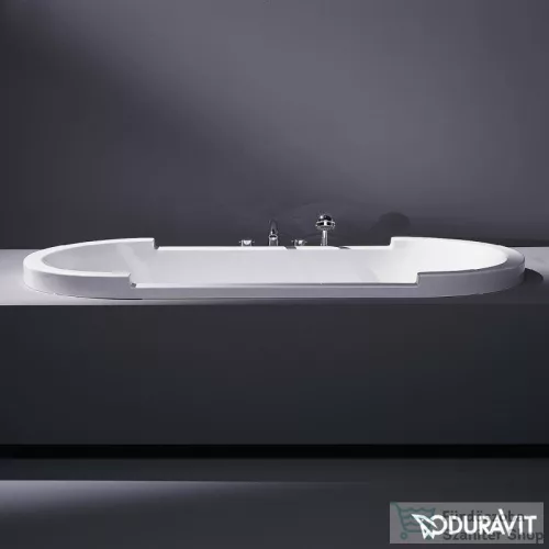 Duravit Starck 190x90 ovális fürdőkád, beépíthető változat, két háttámlával 700011000000000 ( 700011 )