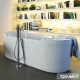 Duravit Starck szabadon álló fürdőkád, két háttámlával, akril előlappal és állvánnyal 700012000000000 ( 700012 )