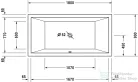 Duravit Starck 180x90 beépíthető fürdőkád 700052000000000 ( 700052 )