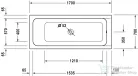 Duravit D-Code 170x70 szögletes kád 700097000000000 ( 700097 )