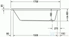 Duravit D-Code 170x70 egyenes kád 700098000000000 ( 700098 )