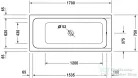 Duravit D-Code 170x75 szögletes kád 700099000000000 ( 700099 )