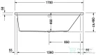 Duravit Vero 170x70 beépíthető fürdőkád 700132000000000 ( 700132 )