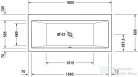Duravit Vero 180x80 beépíthető fürdőkád 700135000000000 ( 700135 )