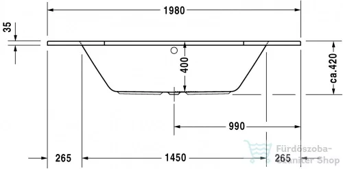 Duravit D-Code 140x140 sarokkád 700137000000000 ( 700137 )