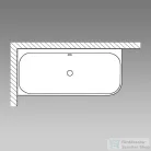 Duravit CAPE COD 190x90 cm-es kád illesztési nélküli előlappal,bal oldali sarokba 700362000000000