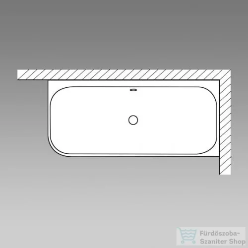 Duravit CAPE COD 190x90 cm-es kád illesztési nélküli előlappal,jobb oldali sarokba 700363000000000