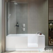   Duravit SHOWER+BATH 170x75 egyenes kád ajtóval,zuhanyfallal,átlátszó üveggel,balos sarokba,700403000000000