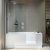 Duravit SHOWER+BATH 170x75 egyenes kád ajtóval,zuhanyfallal,átlátszó üveggel,balos sarokba,700403000000000