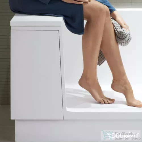Duravit SHOWER+BATH 170x75 egyenes kád ajtóval,zuhanyfallal,átlátszó üveggel,jobbos sarokba,700404000000000