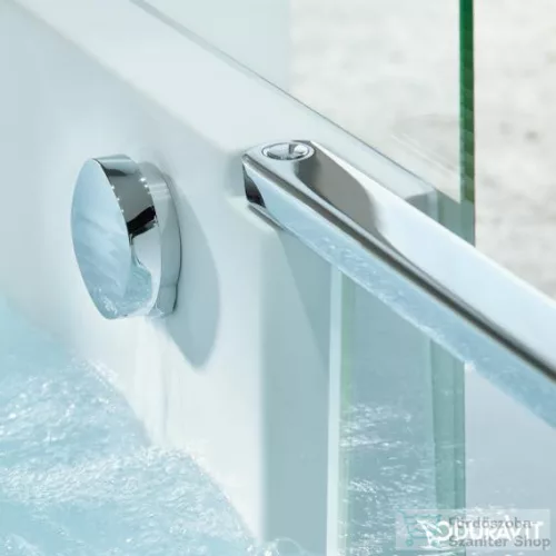 Duravit SHOWER+BATH 170x75 egyenes kád ajtóval,zuhanyfallal,átlátszó üveggel,jobbos sarokba,700404000000000