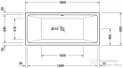 Duravit VERO AIR 180x80 cm-es szabadon álló kád illesztés nélküli akril előlappal,700418000000000