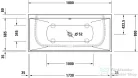 Duravit VITRIUM DuroCast UltraResist 180x80 cm-es falhoz tolható fürdőkád, matt sötétszürke 700429650000000