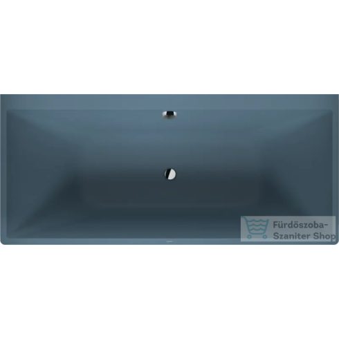Duravit VITRIUM DuroCast UltraResist 180x80 cm-es falhoz tolható fürdőkád, matt bizánci kék 700429HB0000000