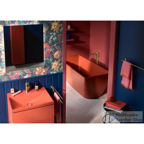 Duravit VITRIUM DuroCast UltraResist 185x85 cm-es szabadon álló fürdőkád leeresztővel, matt fahéj 700430HC0000000