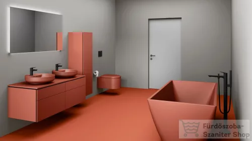 Duravit VITRIUM DuroCast UltraResist 185x85 cm-es szabadon álló fürdőkád leeresztővel, matt fahéj 700430HC0000000
