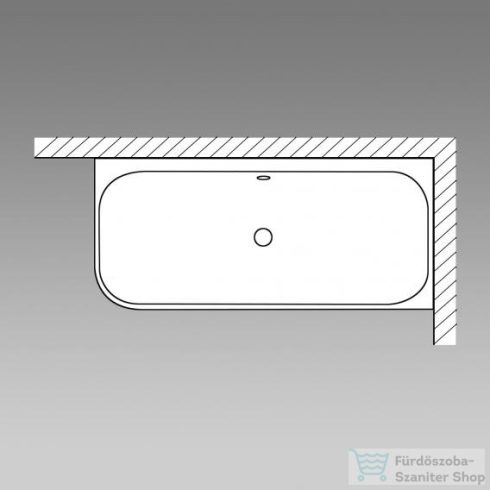 Duravit LUV 185x95 cm kád illesztési nélküli előlappal,jobb oldali sarokba 700432000000000