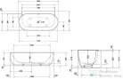 Duravit LUV 180x95 cm-es kád fal elé tehető illesztés nélküli előlappal, 700433000000000