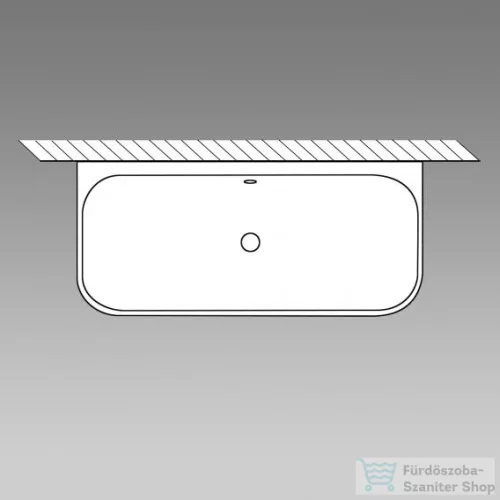 Duravit LUV 180x95 cm-es kád fal elé tehető illesztés nélküli előlappal, 700433000000000