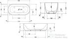 Duravit LUV 180x85 cm-es szabadonálló kád illesztés nélküli előlappal,speciális lefolyóval,700434000000000