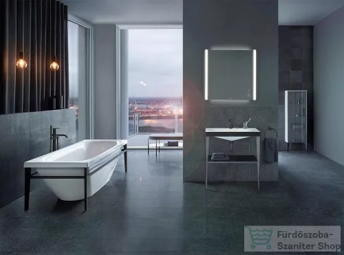 Duravit Xviu 180x80 szabadonálló kád fekete színű állvánnyal 700443000B20000 ( 700443 )