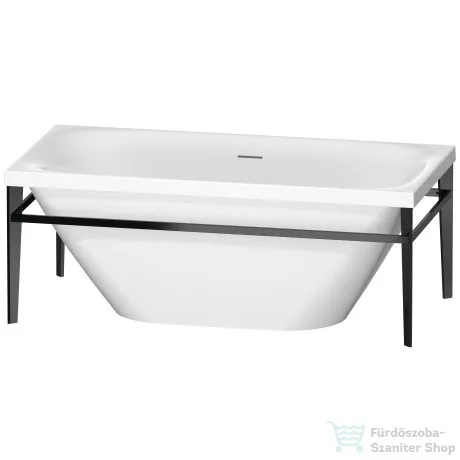 Duravit Xviu 160x80 szabadonálló kád fekete színű állvánnyal 700444000B20000 ( 700444 )