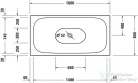 Duravit Xviu 160x80 szabadonálló kád fekete színű állvánnyal 700444000B20000 ( 700444 )