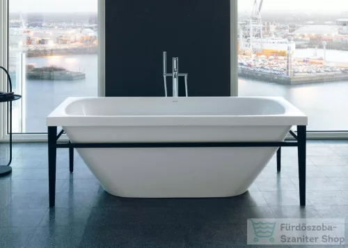 Duravit Xviu 160x80 szabadonálló kád fekete színű állvánnyal 700444000B20000 ( 700444 )