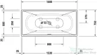 Duravit VITRIUM DuroCast UltraResist 160x75 cm-es szabadon álló fürdőkád leeresztővel, matt sötétszürke 700460650000000