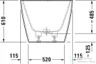Duravit VITRIUM DuroCast UltraResist 160x75 cm-es szabadon álló fürdőkád leeresztővel, matt sötétszürke 700460650000000