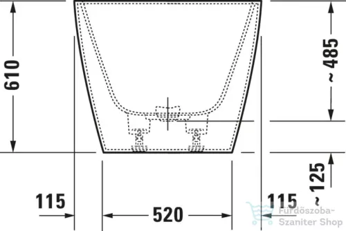 Duravit VITRIUM DuroCast UltraResist 160x75 cm-es szabadon álló fürdőkád leeresztővel, matt sötétszürke 700460650000000