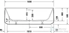 Duravit ZENCHA 180x90 cm-es szabadonálló kád illesztés nélküli előlappal,leeresztővel 700463000000000
