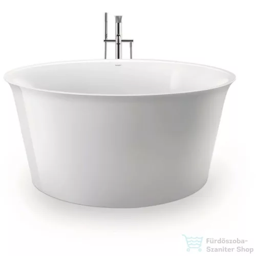 Duravit WHITE TULIP 140 cm-es szabadonálló kör alakú kád,illesztés nélküli előlappal és állvánnyal,speciális le-és túlfolyóval, 700470000000000