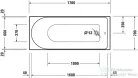 Duravit D-NEO 170x70 egyenes kád,700478000000000