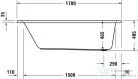 Duravit D-NEO 170x70 egyenes kád,700478000000000