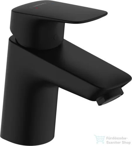 Hansgrohe Logis 70 egykaros mosdócsaptelep click-clack leeresztővel,matt fekete 71077670