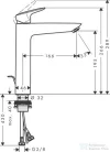 Hansgrohe LOGIS egykaros mosdócsaptelep króm 71090