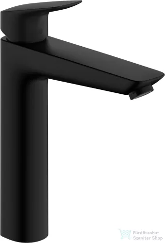 Hansgrohe LOGIS egykaros mosdócsaptelep automata leeresztővel,matt fekete 71090670