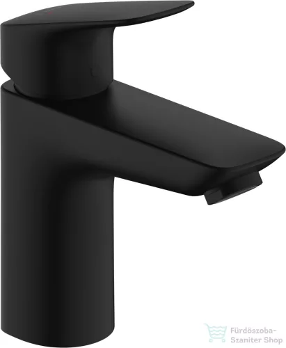 Hansgrohe Logis 100 egykaros mosdócsaptelep automata leeresztővel,matt fekete 71100670