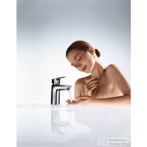 Hansgrohe Logis egykaros mosdócsaptelep 100 klik-klak leeresztővel, króm 71107000