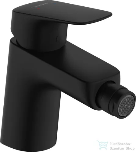 Hansgrohe Logis 70 egykaros bidé csaptelep automata leeresztővel,matt fekete 71204670